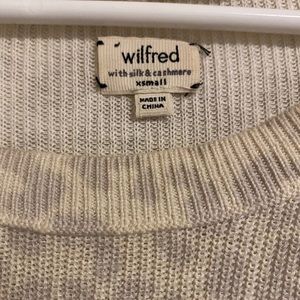 Wilfred silk and cashmere sweater